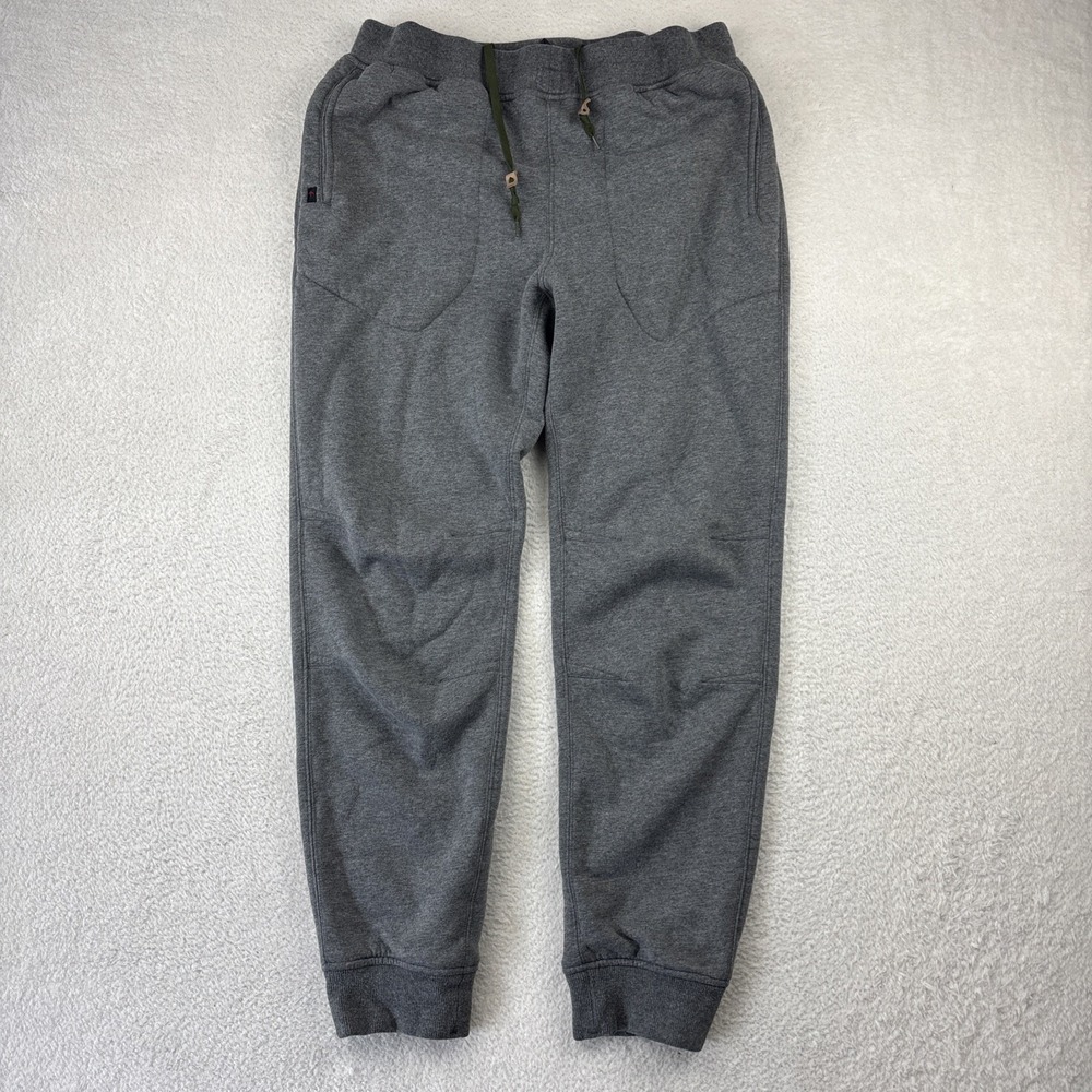 RELWEN Superfleece Trackpant Mens Large Heather Gray Sherpa Lined Joggers Pants